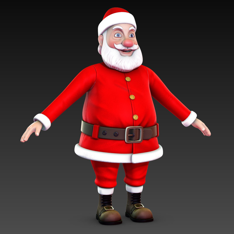 3d-santa-claus-model