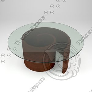 spiral wooden table 3d 3ds