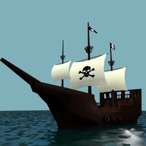 obj pirate ship