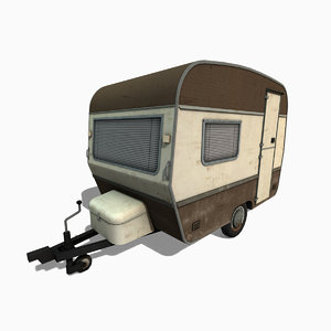 caravan trailer 3d max