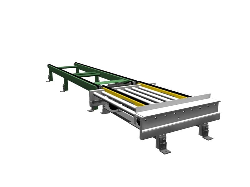 3d transfer roller conveyor drag model