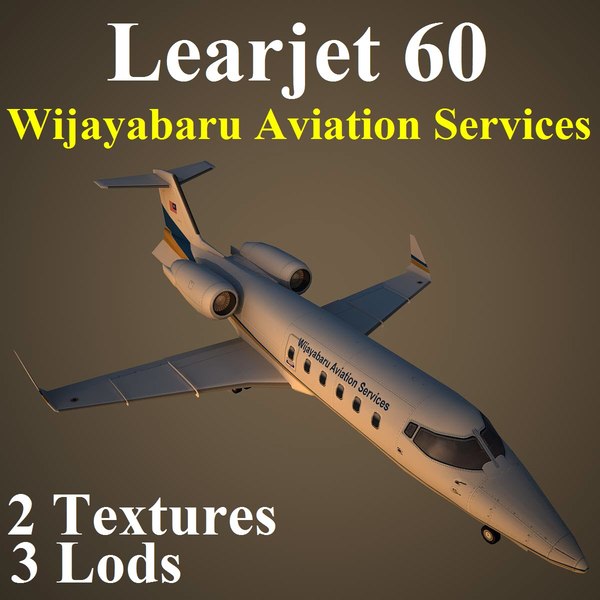 Bombardier Learjet 60 3D Models for Download | TurboSquid