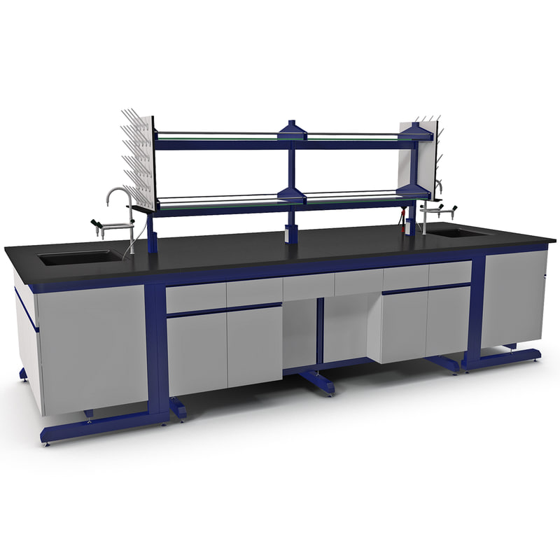 3d laboratory table design model