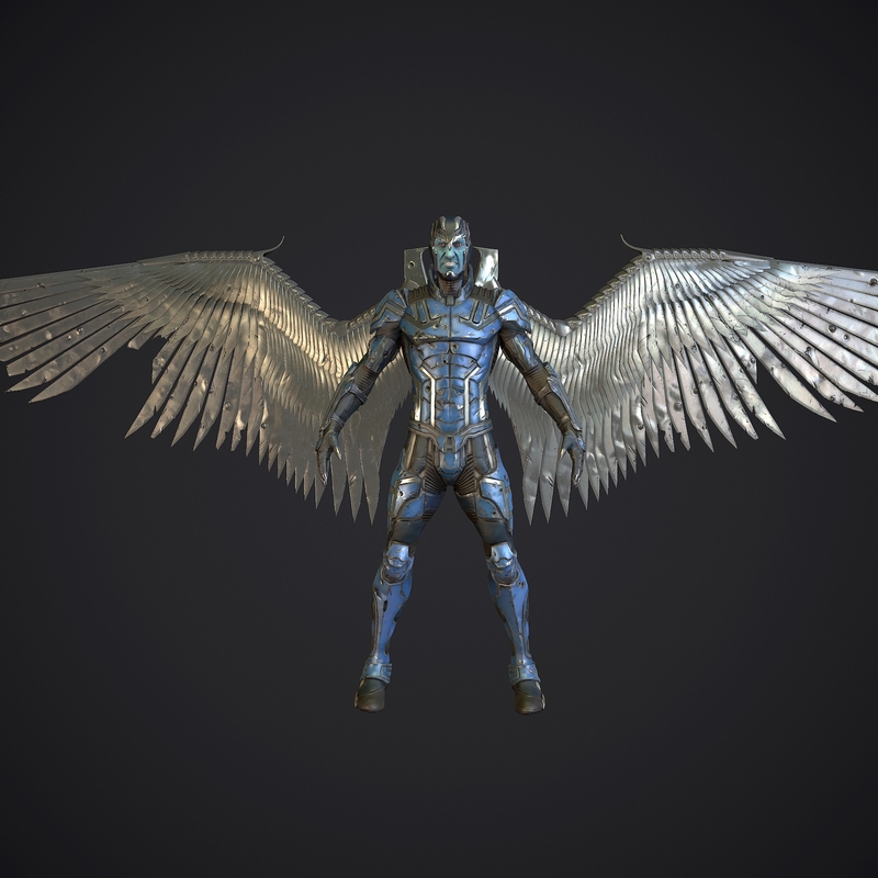 3d model character comicon 2014 angel wings