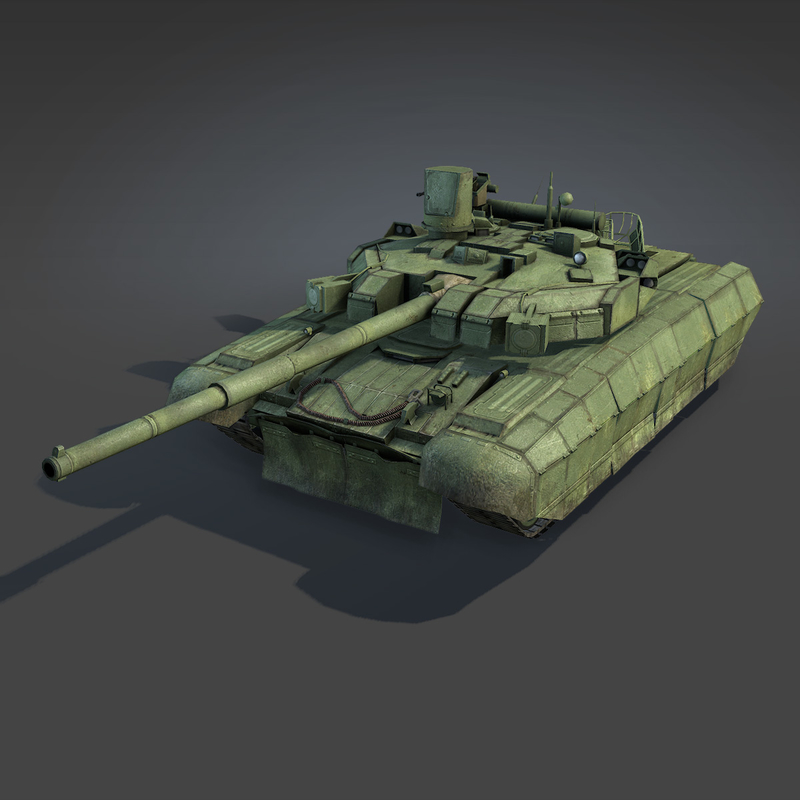 ukrainian battle tank oplot 3d model