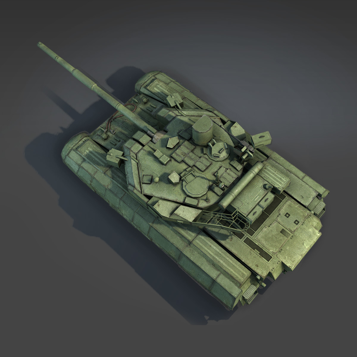 ukrainian battle tank oplot 3d model