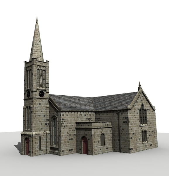 cinema 4d教堂模型