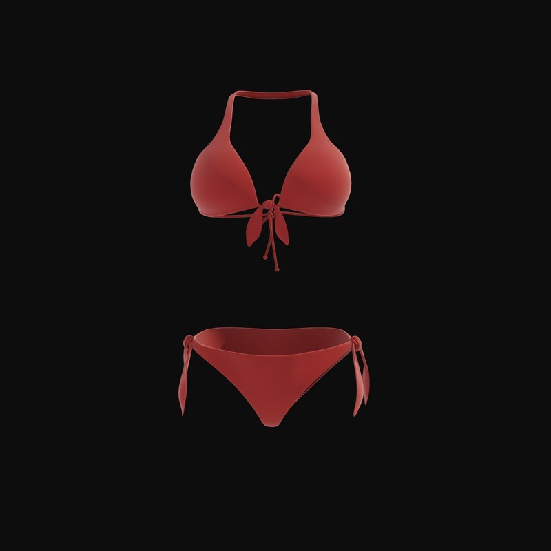 Woman Bikini 3d Model 