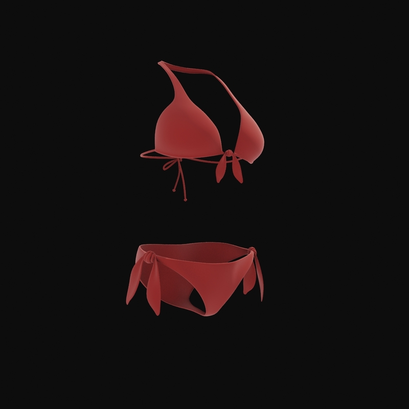 woman bikini 3d model