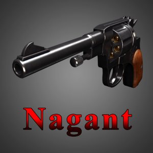 nagant m1895 revolver obj