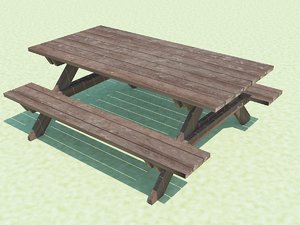 3d picnic table