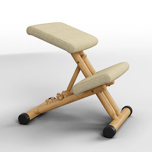 3d model kneeling chair