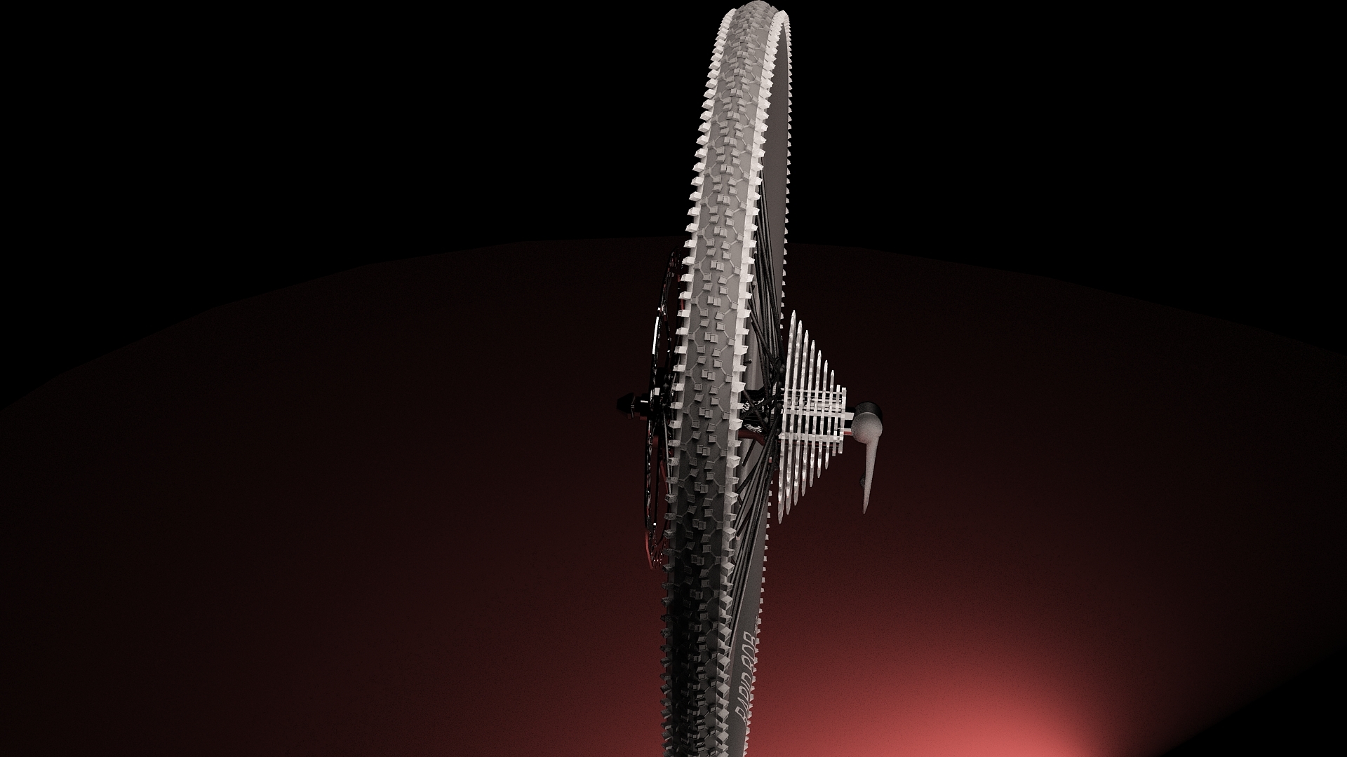 rear bicycle tire bike 3d model