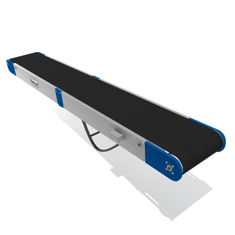 folded portable roller conveyor 3d model