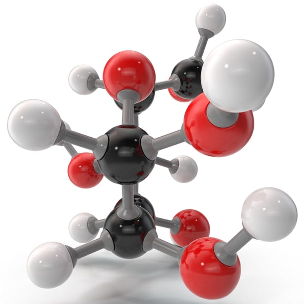 3ds max glucose molecular modeled