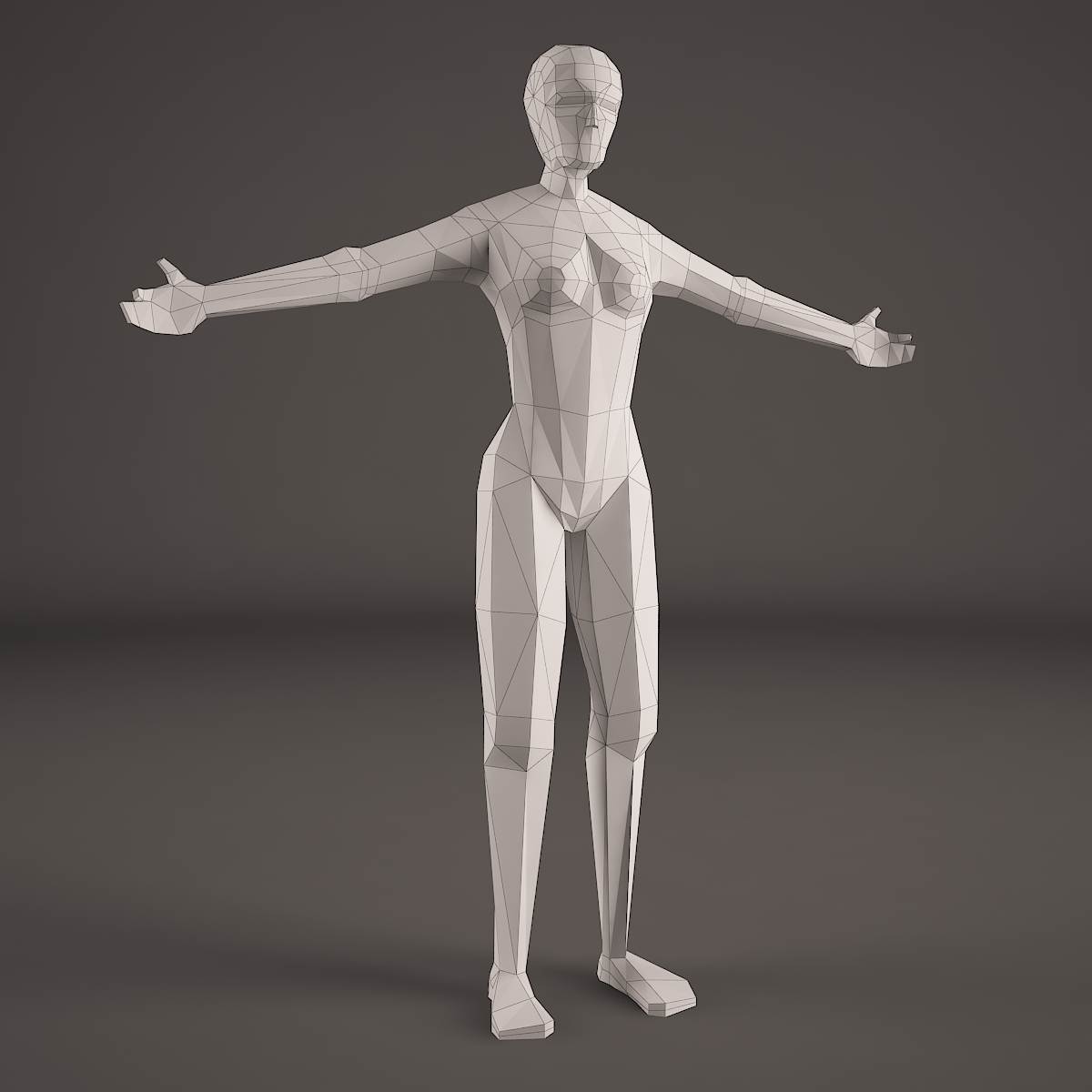 poseable figure 3d model