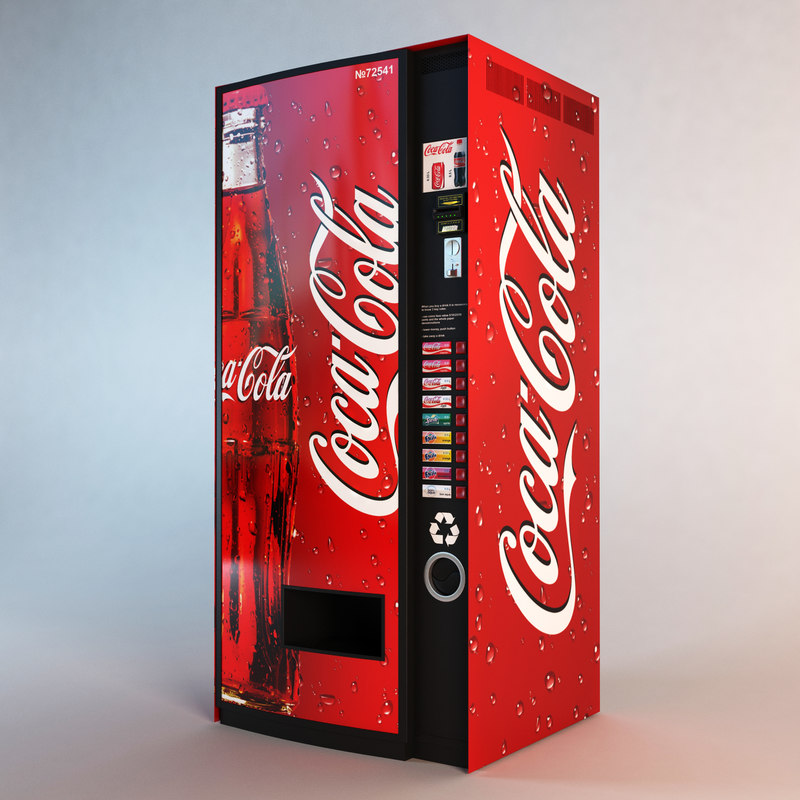 coca cola vending machine obj