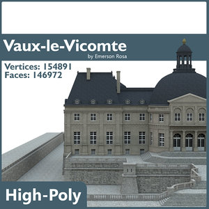 chateau vaux vicomte 3d model
