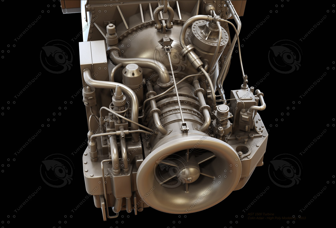 3d model of agt 1500 turbine
