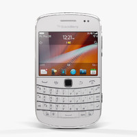 3d low-poly blackberry 9900 pure