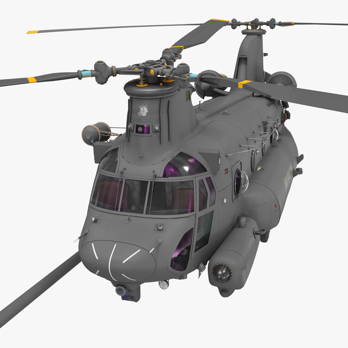 3d Mh 47 Chinook Model