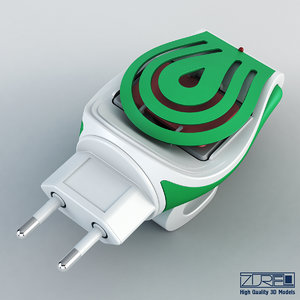 3d model mosquitall fumigator green