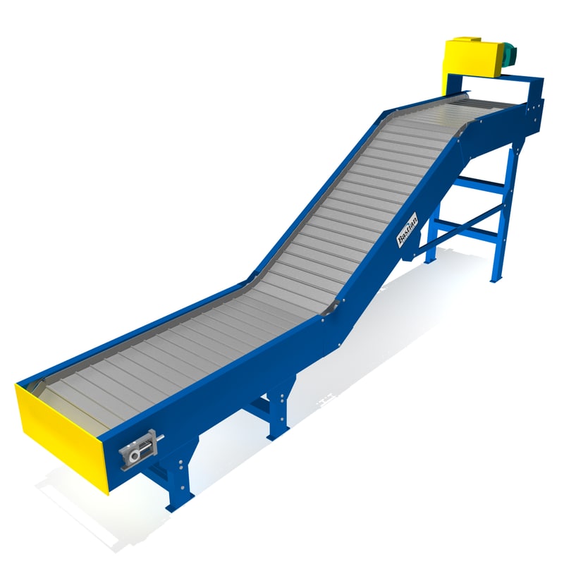 parts conveyor hinged 3d model