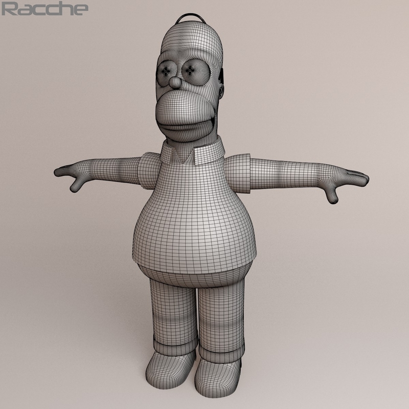 3d Homer Simpson Model 0062