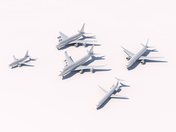 3d Aircraft Commercial Pack