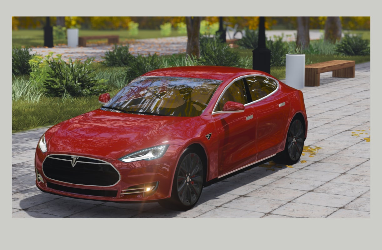 sketchup tesla s 3d model