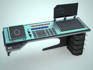 control desk 3d model