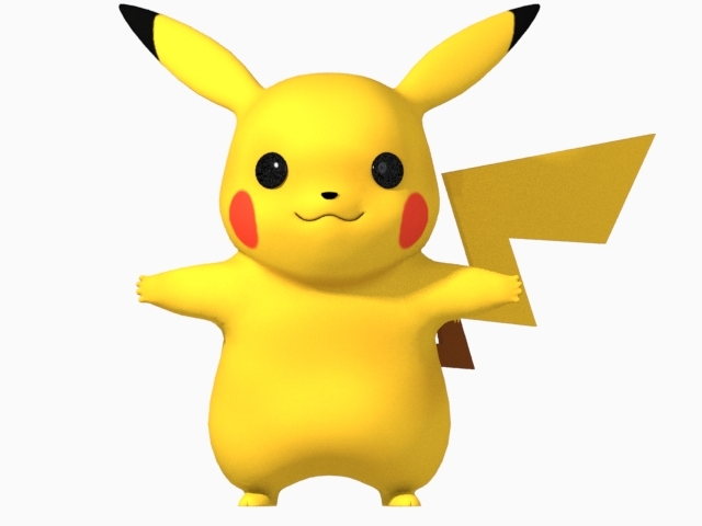 pikachu 3d model