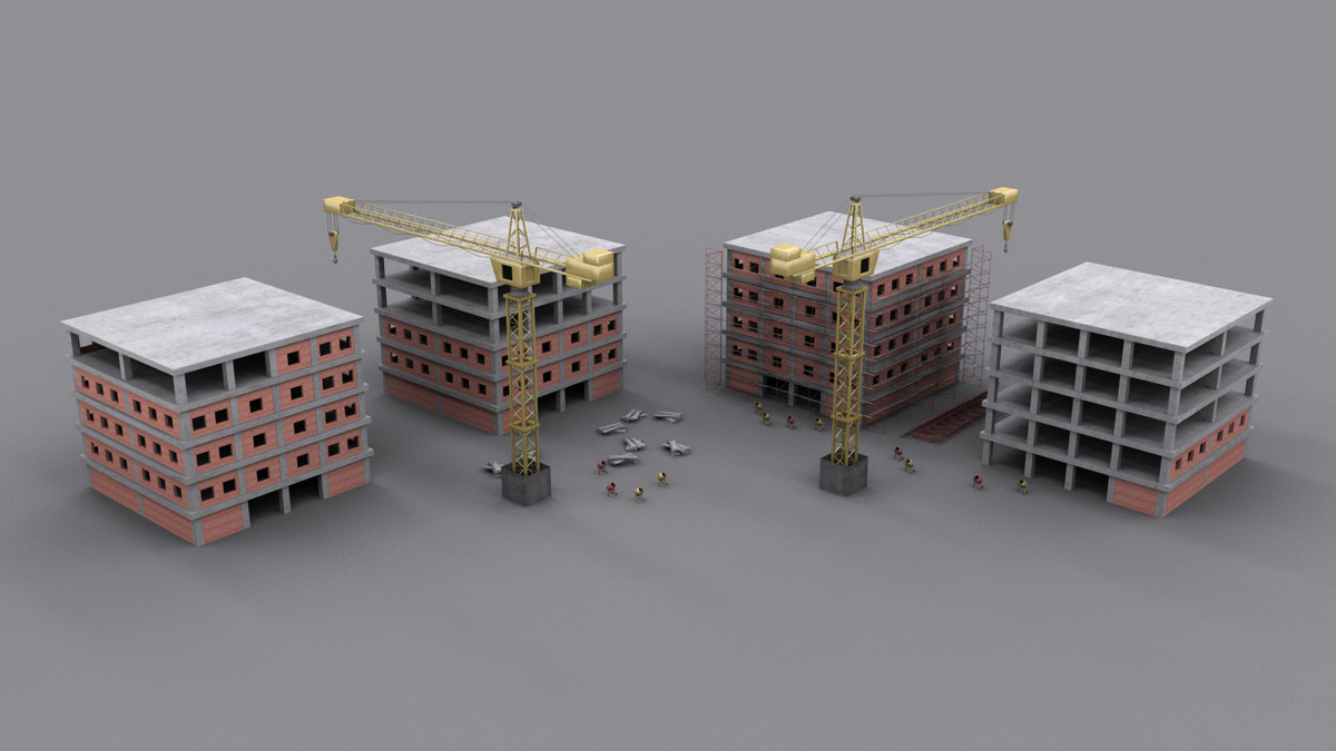 建筑施工3d模型