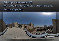CITY HIGHRISE ROOF TOP DAY 1 360 HDR PANORAMA # 238