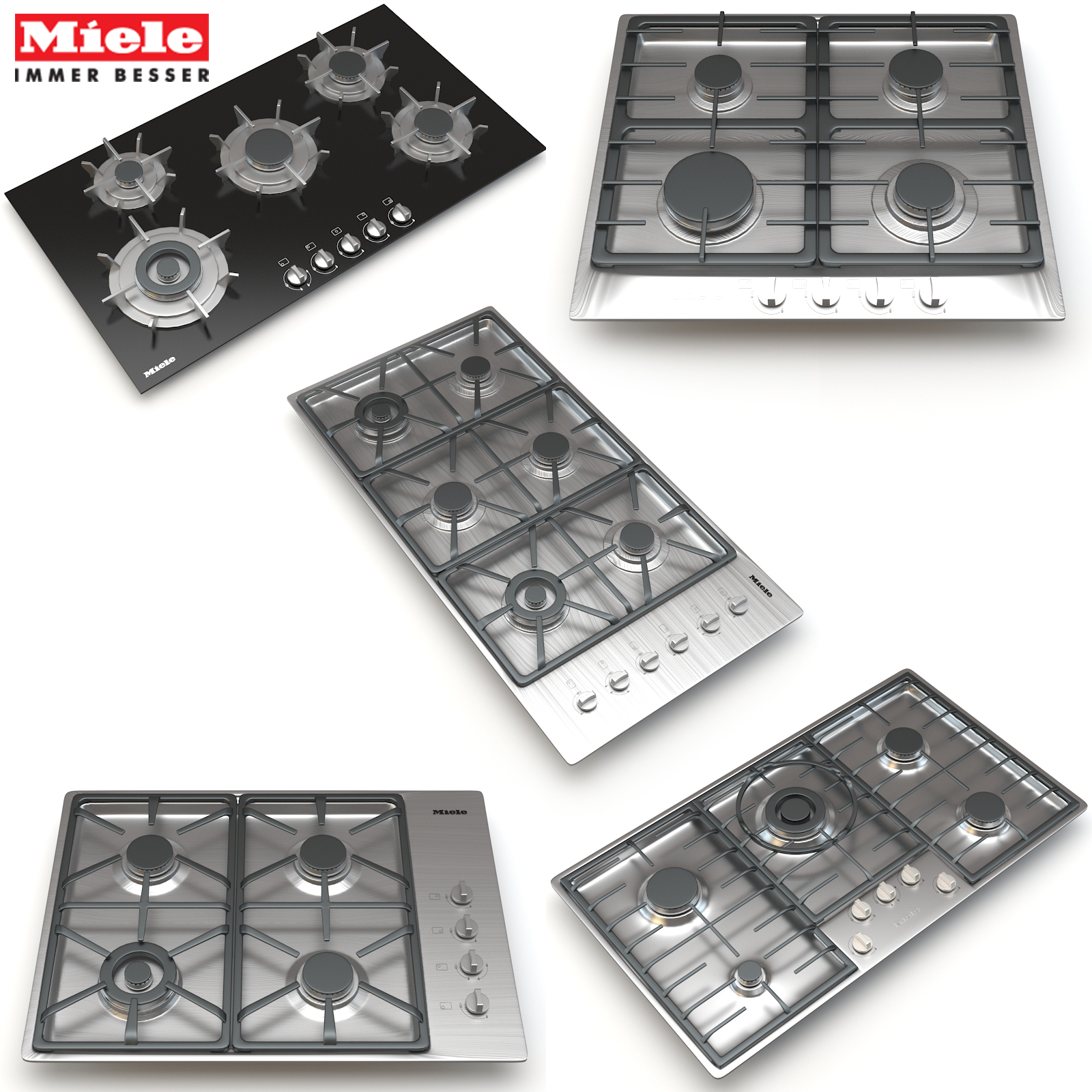 3d Miele Cook Gas Model