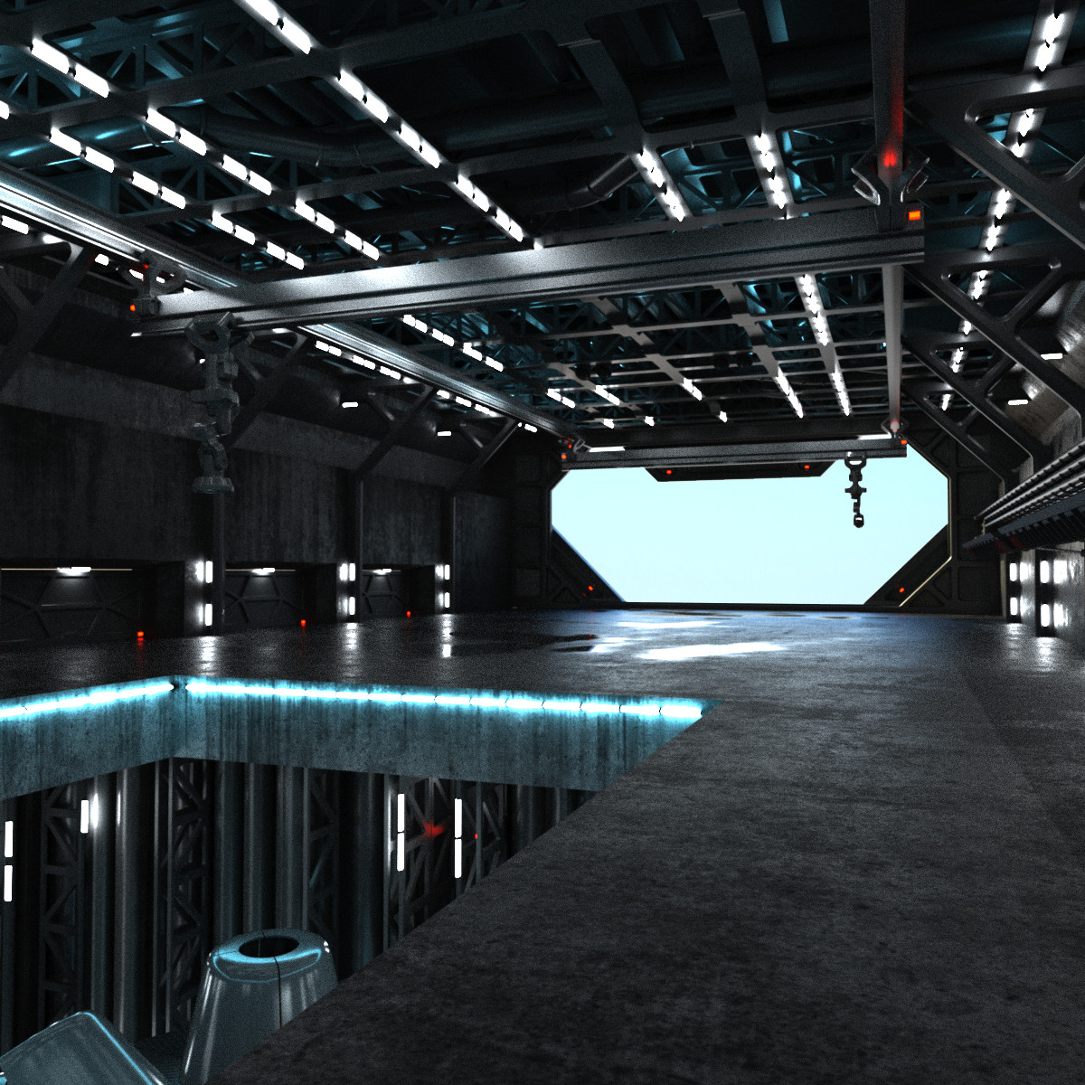 Пространство d. Sci Fi ангар. Sci Fi Station Hangar Interior. Ангар 3 d Sci Fi. Ангар Самара музыкальное пространство.