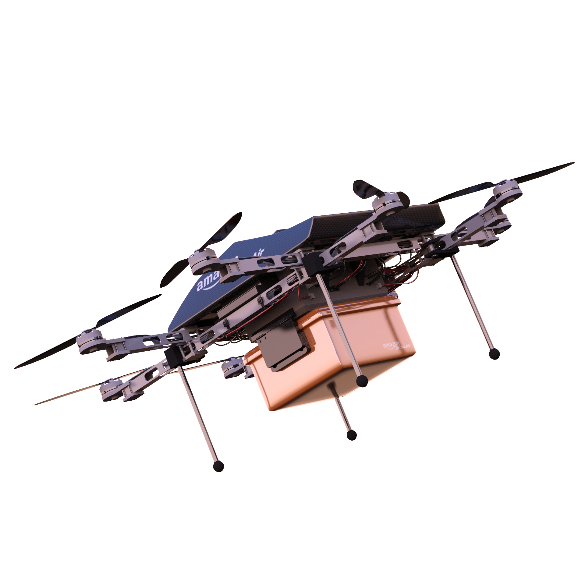 亚马逊prime air无人机3d模型
