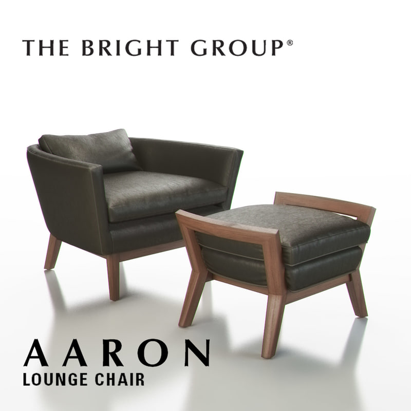 3d model of bright group aaron lounge chair