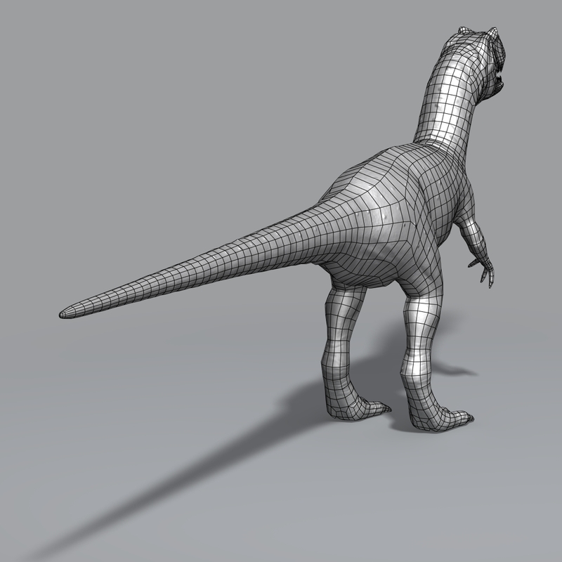 dinosaur allosaurus 3d model