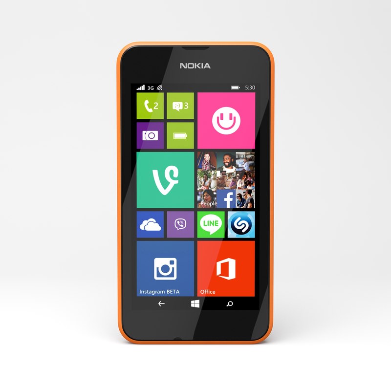 3d model nokia lumia 530