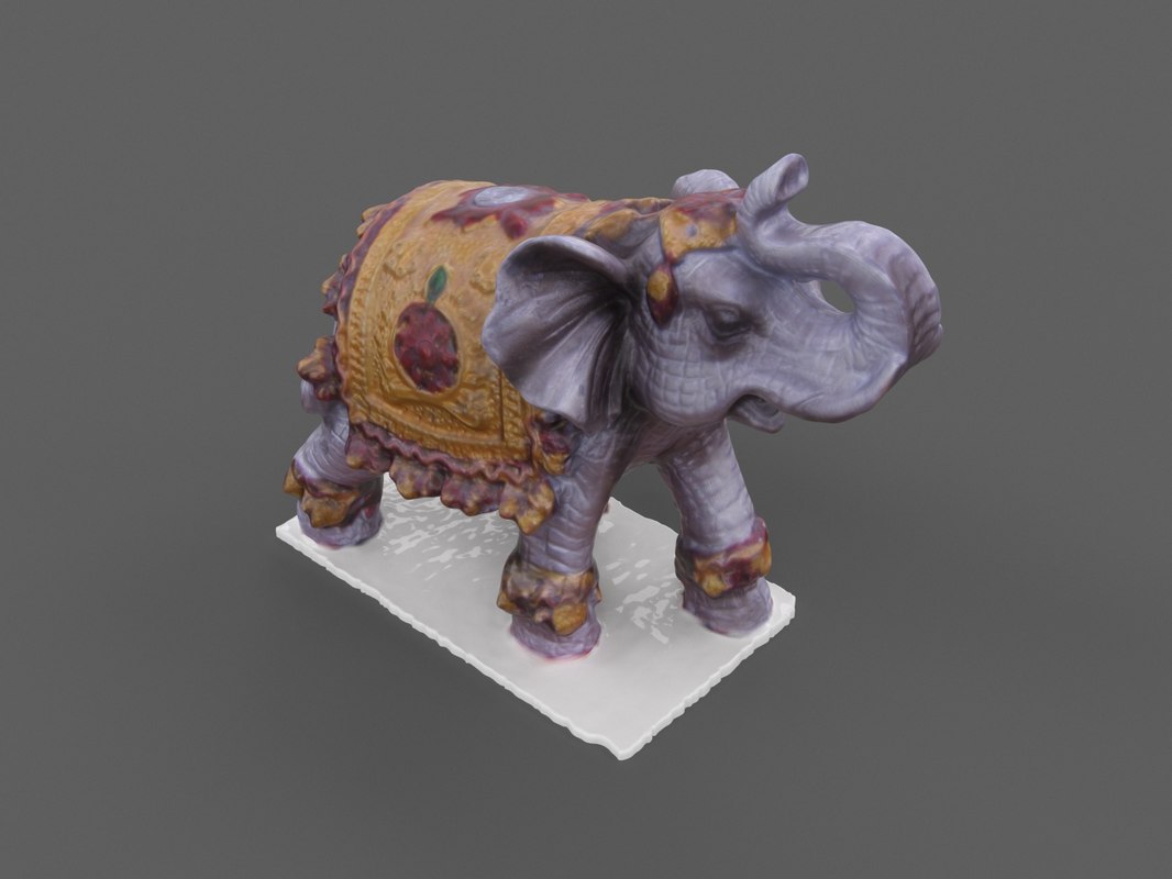 statue elephant 3d model