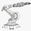 3d model industrial robot modeled