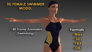 3d model animation swimming