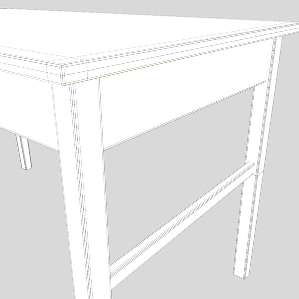 3d Model Table Old Wooden