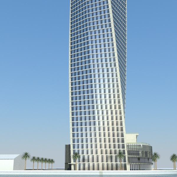 3d model cayan tower