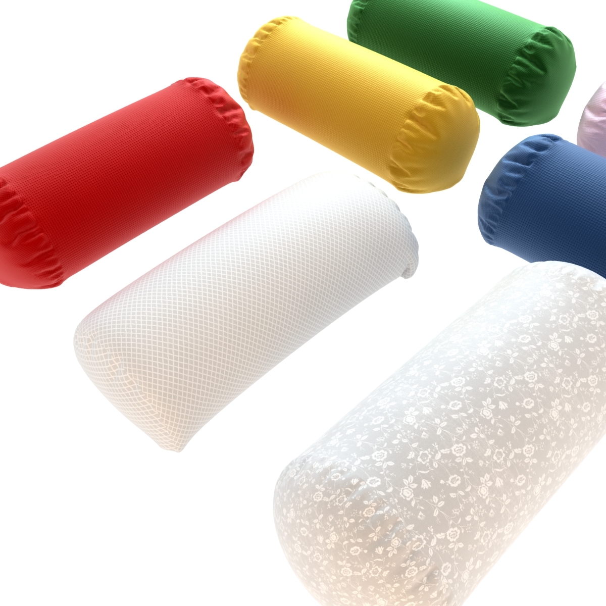 3d model cylinder pillows