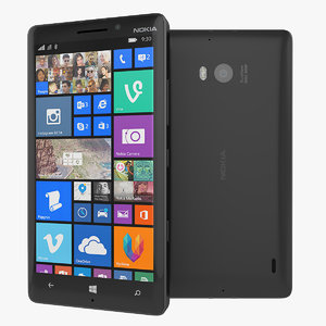 nokia lumia 930 smartphone 3d obj