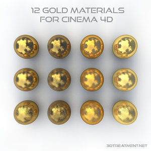 3d model gold materials