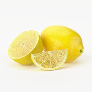 realistic lemon fruit real 3d max