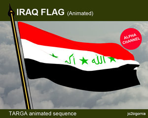 Iraq animated flag